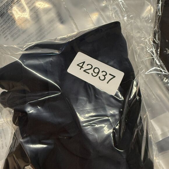 New Hello Molly Mini Dress Women 6 Black Short Zipper Long Sleeve Crew Neck - Picture 9 of 9